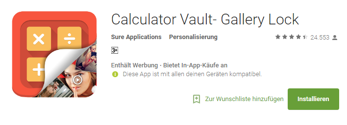 How to hide files and folders on your Android calculator application.